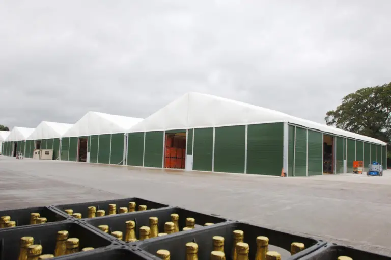 Port Strategy: A temporary six-metre-tall warehouse measuring 30m x 50m came to the rescue of the manufacturers of Magners cider when demand mushroomed