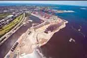 Aerial view of Port Botany