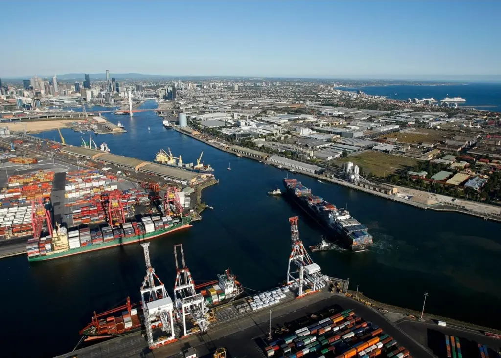 Victorian port is close to capacity ceiling. Credit: The Port of Melbourne Authority