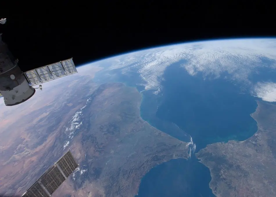 Container capacity in the Mediterranean can be hard to define. Credit Nasa