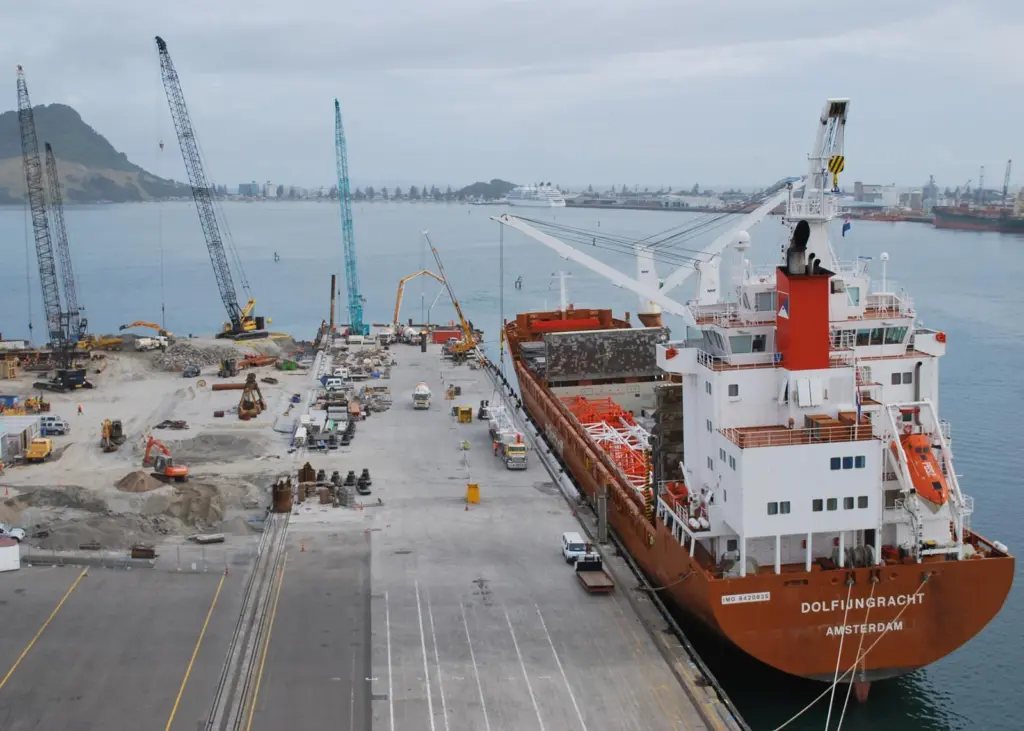 The new Liebherr crane increases the port's total fleet to 36