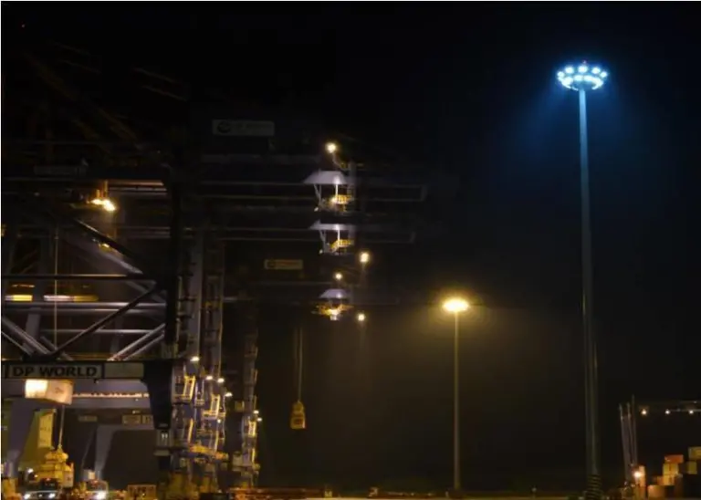 The brief of the LED Lighting project was to increase the safety and efficiency of operations during the night-time cargo handling