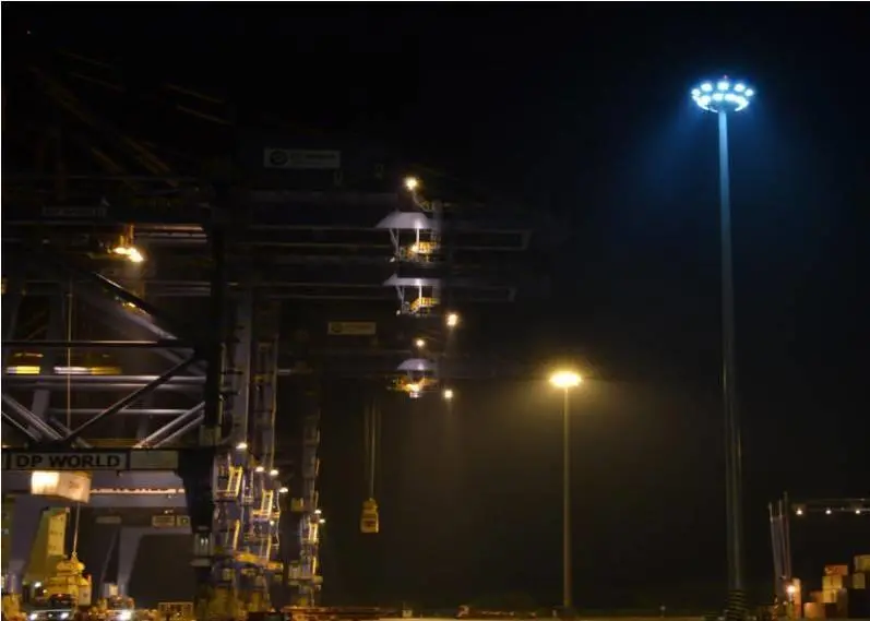 The brief of the LED Lighting project was to increase the safety and efficiency of operations during the night-time cargo handling
