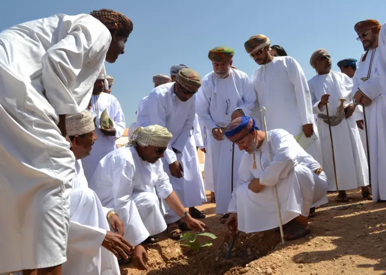 Port of Salalah employees plant trees