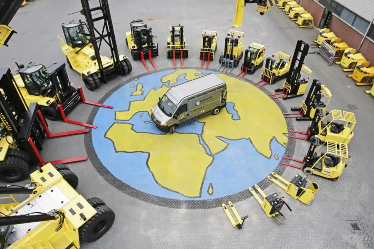 New models: New reackstackers, empty container handlers, laden container handlers and forklift trucks will start leaving Hyster's Nijmegen production line in July