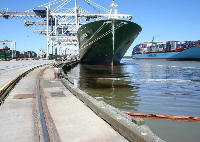 Murky waters: port and terminal operators cannot purchase cover for criminal environmental fines under UK law. Credit: USCG