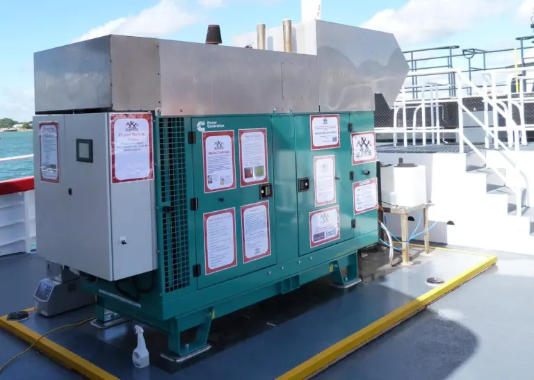A test engine running on glycerine was demonstrated at Seawork International 2014 earlier this year