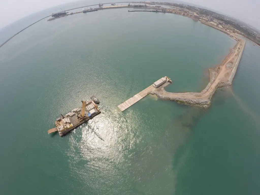 Dig deep: a major port expansion programme was started at Takoradi in 2012. Credit: Jan de Nul