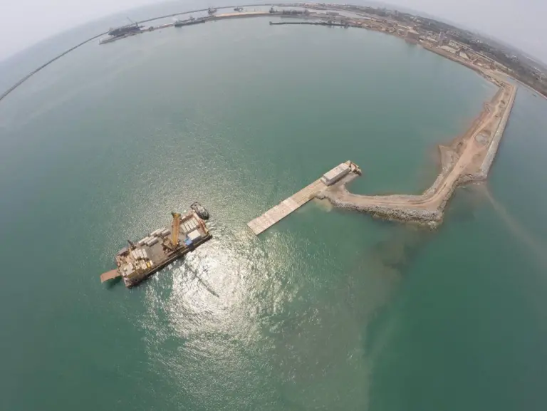 Dig deep: a major port expansion programme was started at Takoradi in 2012. Credit: Jan de Nul