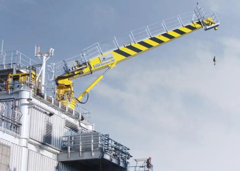 Protea supplied a Proteus 4mT SWL Ram Luffing Offshore Pedestal Cranes to the Sheringham Shoal Offshore Wind Farm