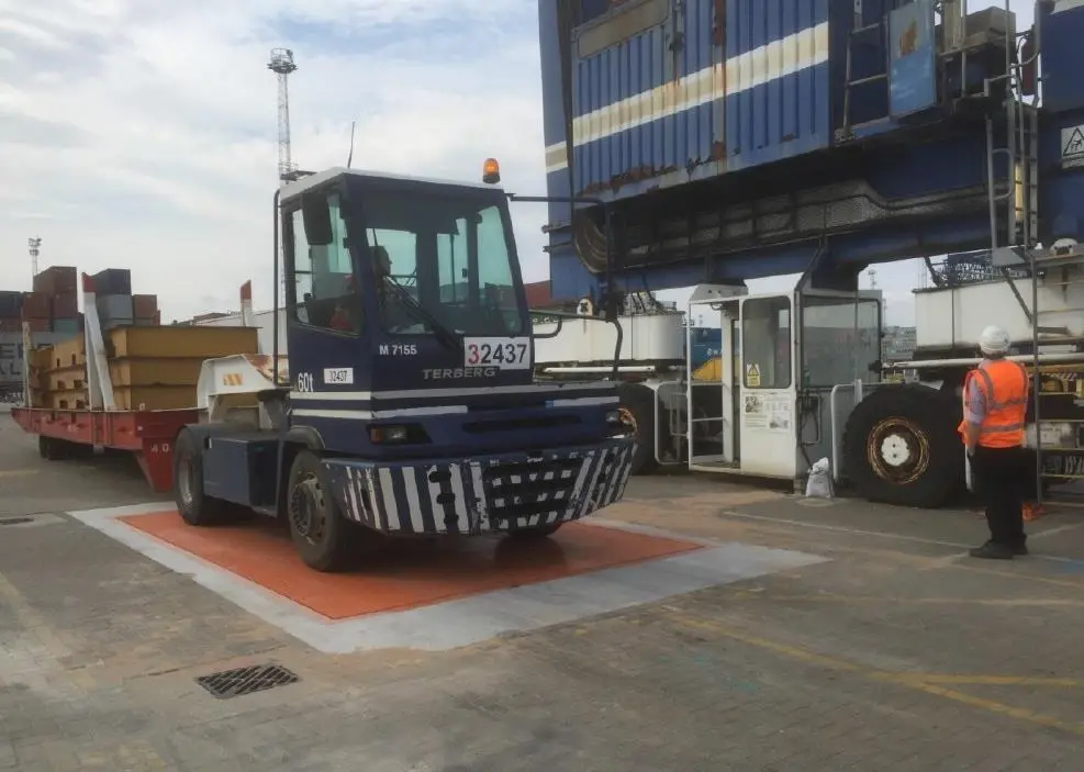 Heavy duty: The multi-axle weighbridge is capable of weighing multiple highly concentrated loads of 150 tonnes