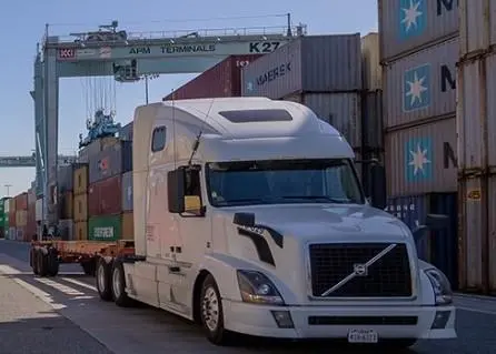 Truck at Port of Los Angeles