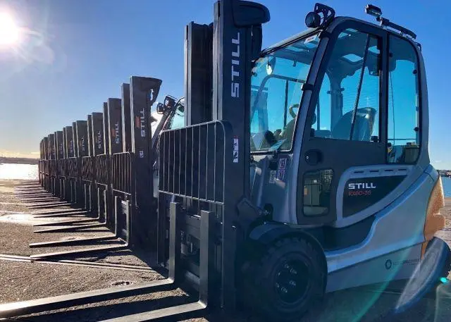electric forklift trucks.