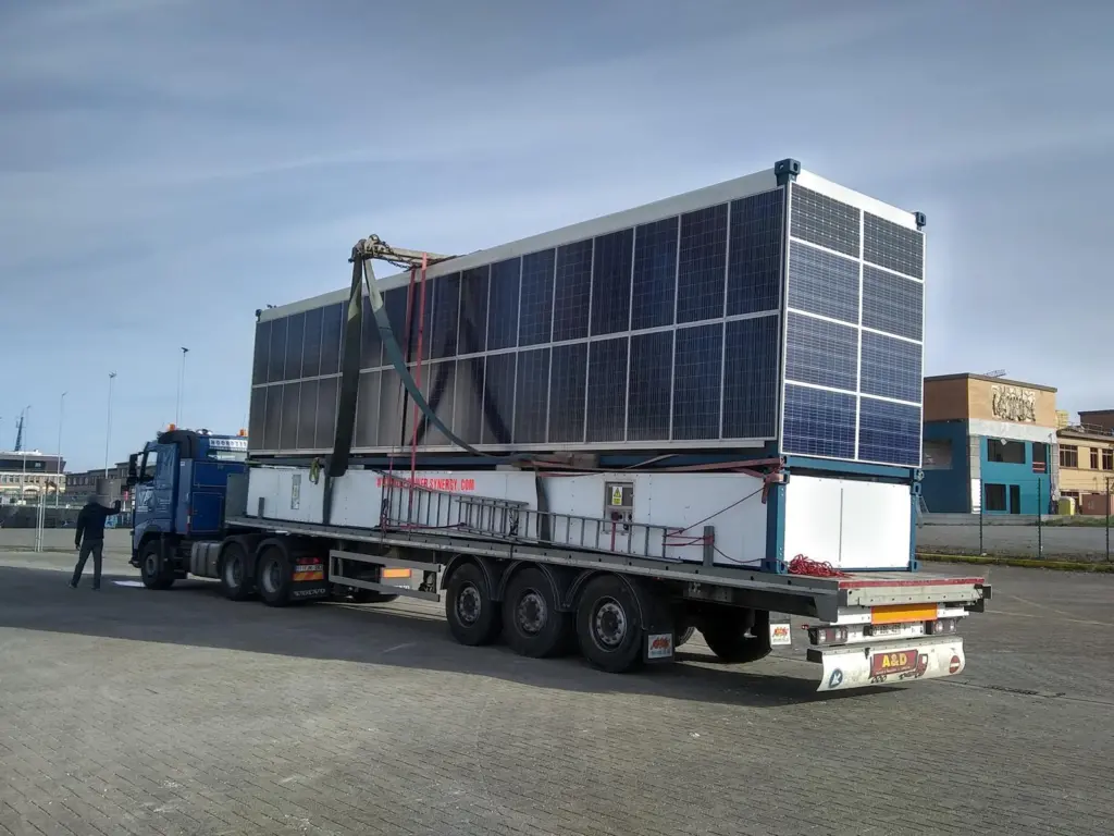 Ostend is hosting tests for a Blue Power Synergy (BPS) self-supporting energy pontoon. Credit: Port of Ostend