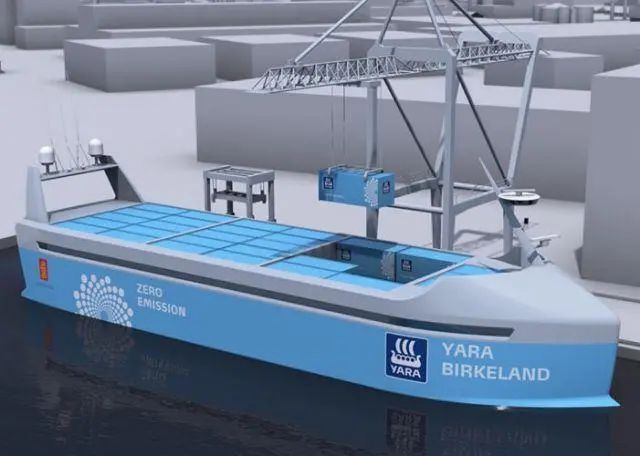 MASSPorts aims to develop standards for trials of MASS such as the YARA Birkeland Photo: Kongsberg
