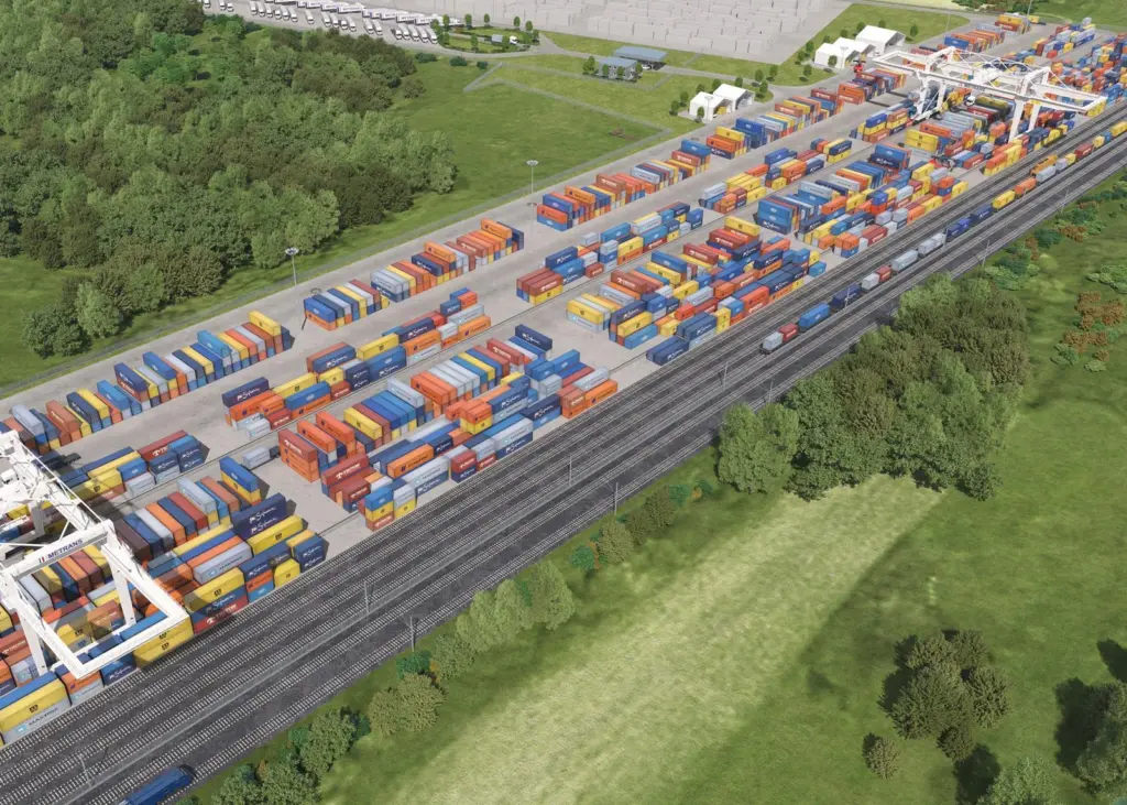 Visualisation of the planned rail terminal in Zalaegerszeg Photo: Metrans/Grubyi Viacheslav