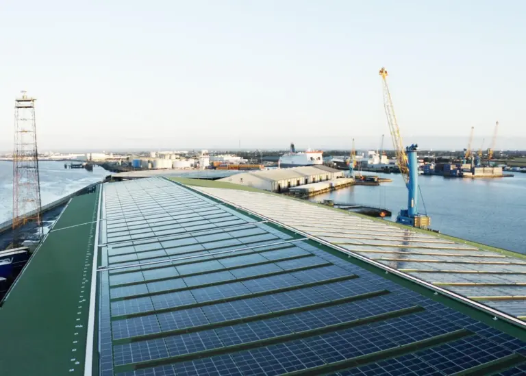 Solar panels at ABP Humber