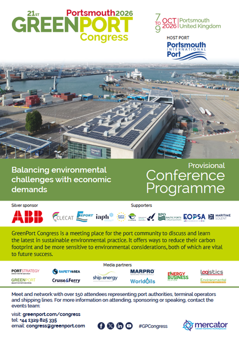 GreenPort Congress 2026 Provisional Conference Programme