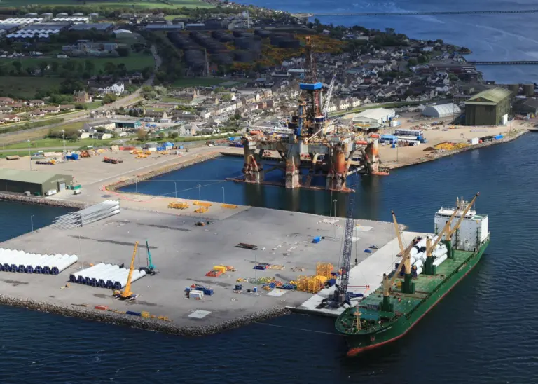 The new quayside means that the space is now available to accommodate the large components involved in the renewable energy sector