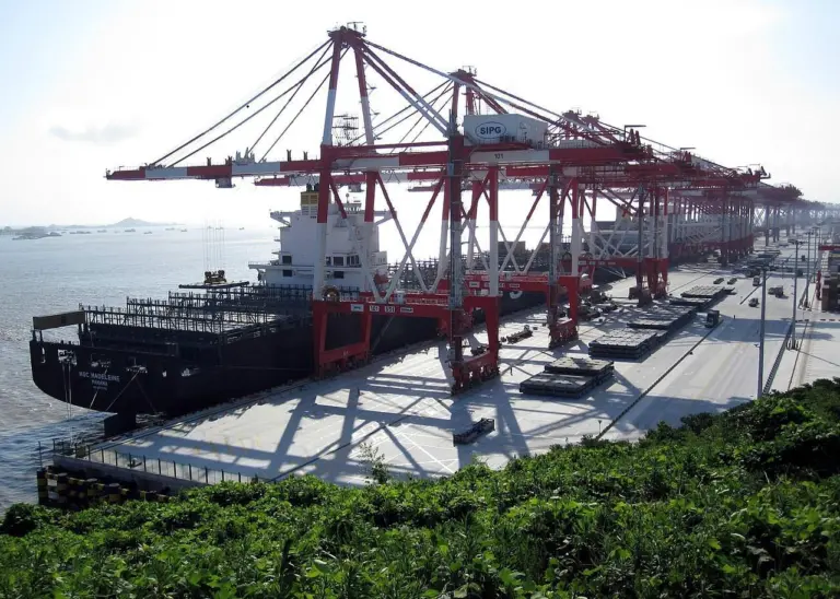 China is one of the most important markets for automated container terminals in the Asia Pacific Photo: Marqueed at English Wikipedia/CC BY 3.0