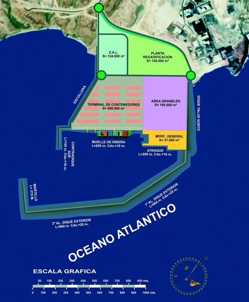 Tenerife has space problems and among the solutions proposed is the controversial new Grandilla port scheme