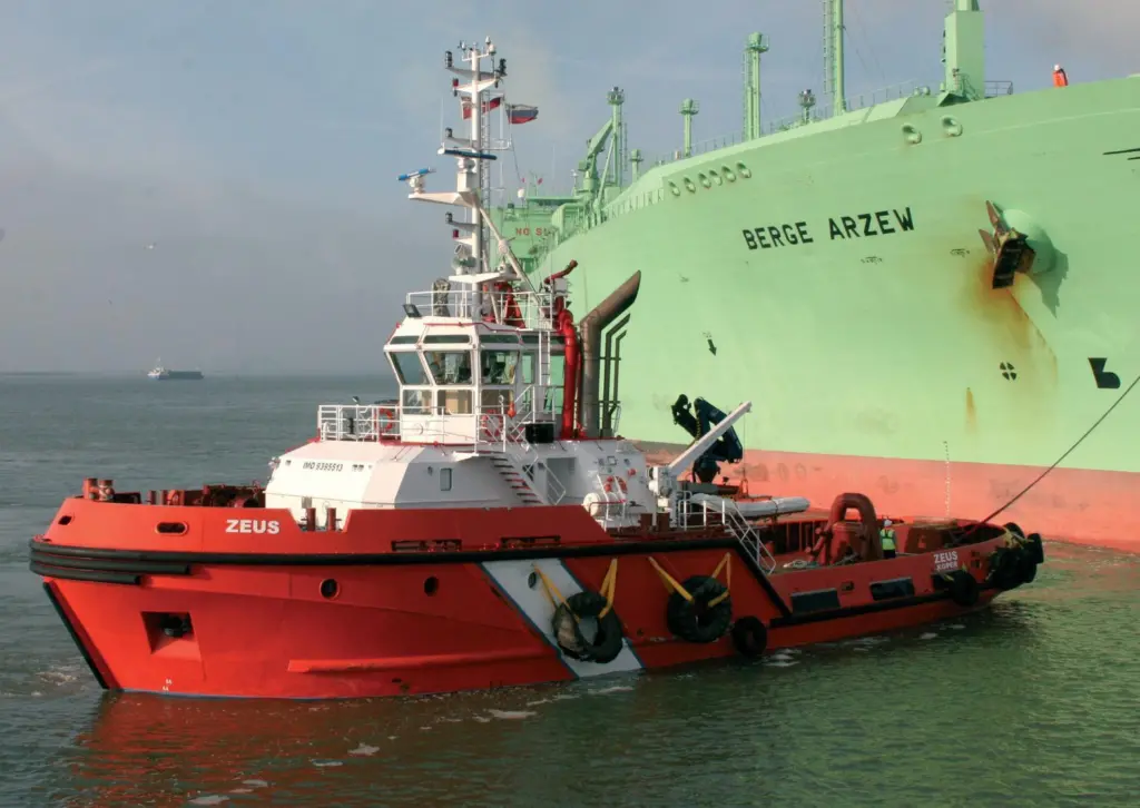 Pulling presence: Voith's propelled tractor tug Zeus is specifically designed for terminal operations