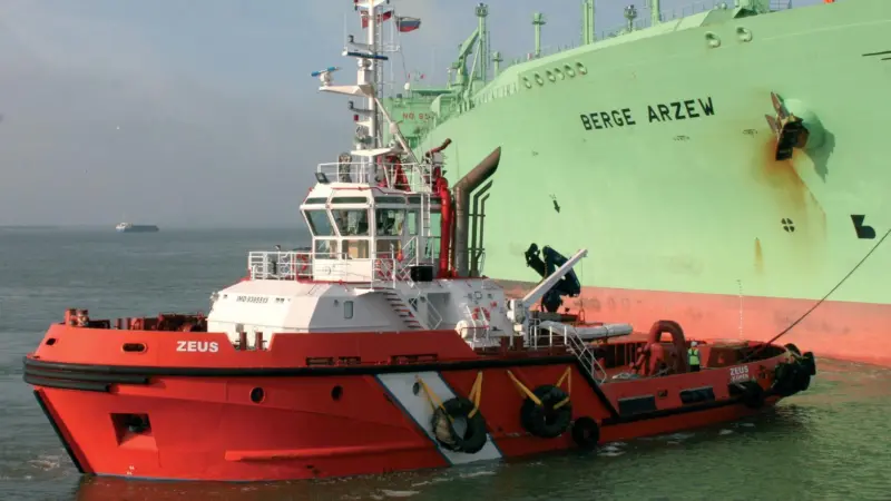 Pulling presence: Voith's propelled tractor tug Zeus is specifically designed for terminal operations