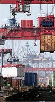 Container handling at Tollerort