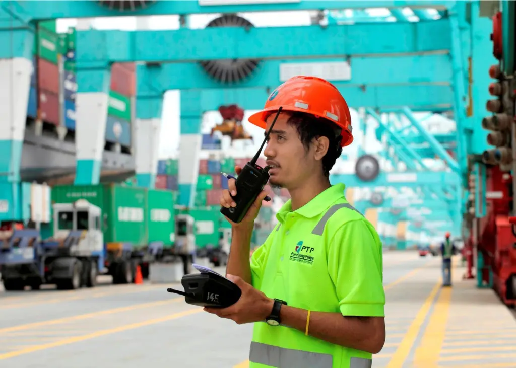 Staff are motivated by good management, the culture of the organisation, training and development prospects, the opportunity for promotion and wider benefits. Credit: APM Terminals