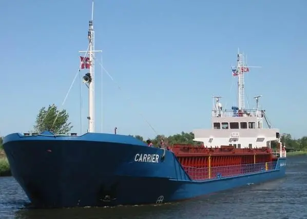 The cargo vessel Carrier ran aground on Tuesday