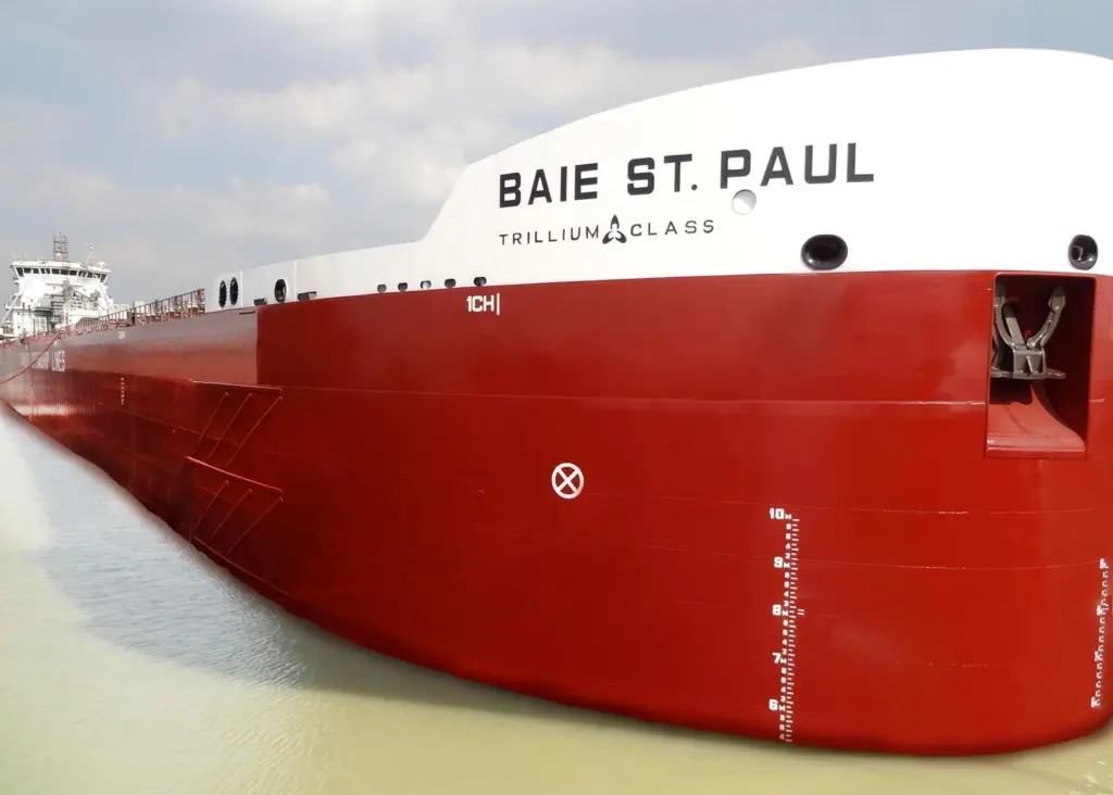 CSL's first new Trillium Class vessel, the 'Baie St Paul'