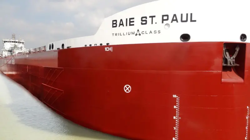 CSL's first new Trillium Class vessel, the 'Baie St Paul'