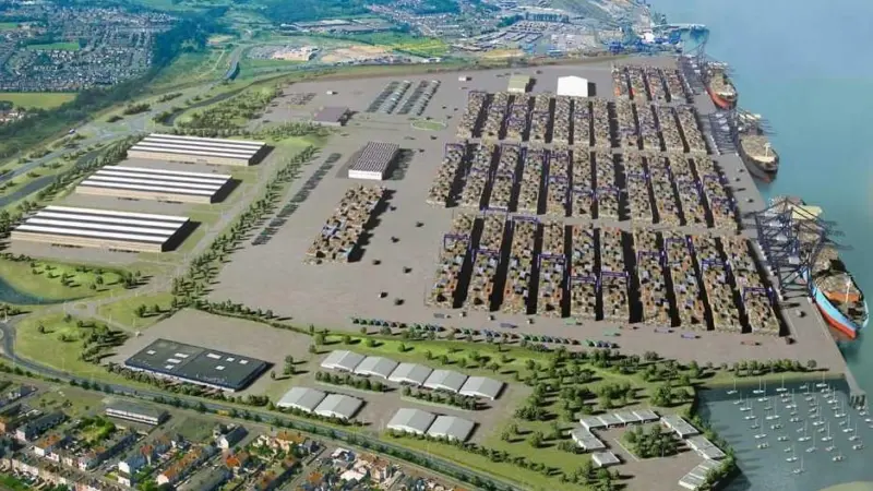 Bathside Bay hangs in the balance. Credit: Harwich International Port