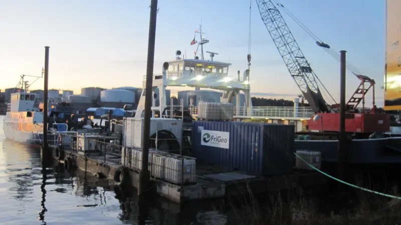 Stockholm is one of the first ports in the world to try out freeze dredging