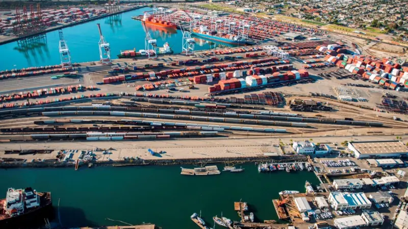 An expected drop in LA container volumes in October is an indication of the nervous US economy