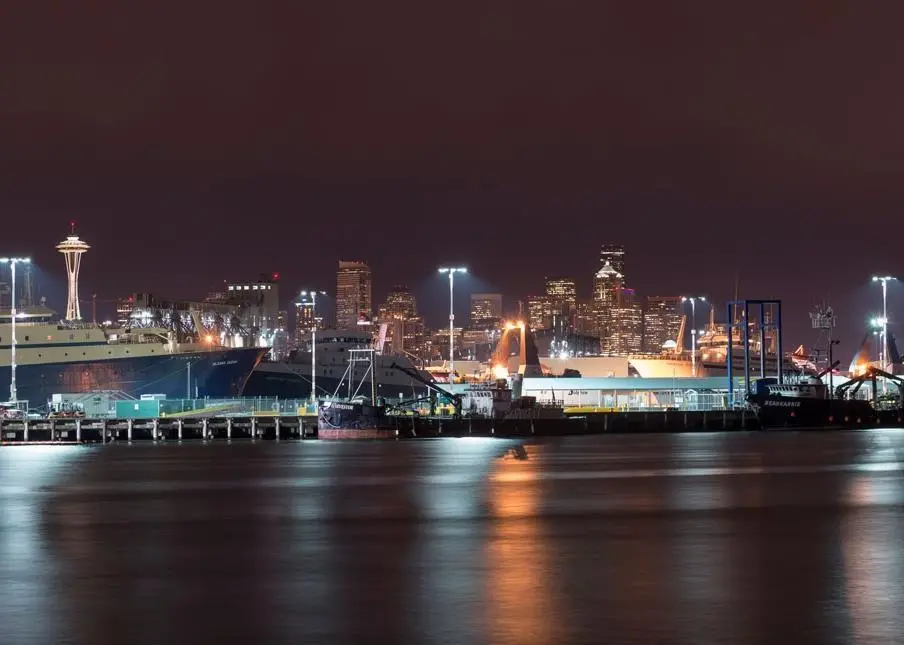 The Port of Seattle says the Bright Light Systems' LEPs make night work safer for its longshoremen