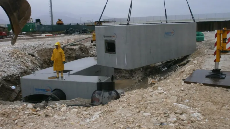 Installation of a stormwater treatment plant at the Port of Marina di Carrara