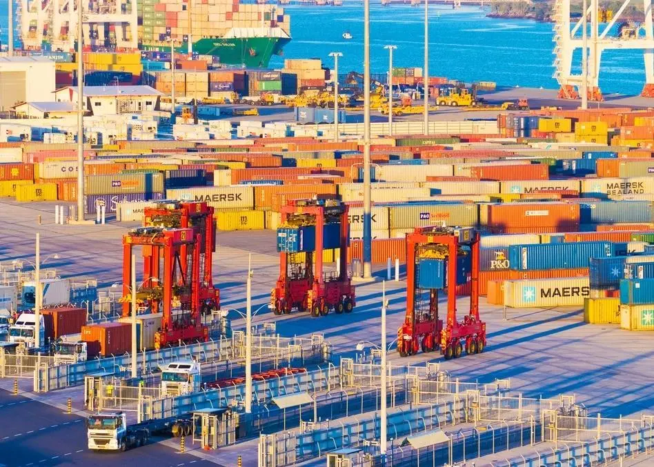 Asciano's container terminal at the Port of Botany