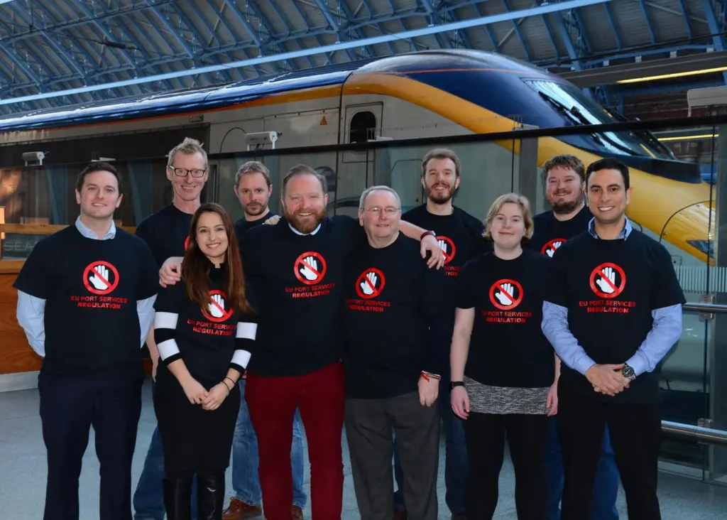 ABP and Unite members travel to Strasbourg to protest against proposed EU port regulation