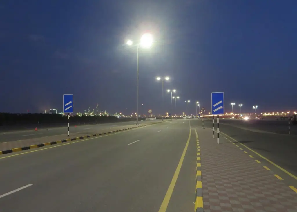 Energy efficient: LED street lighting will reduce power usage at the port by 60%