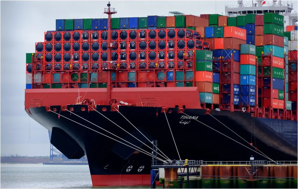 Downcast: will global container throughput be as low as 0.3% this year? Credit: John Bugg