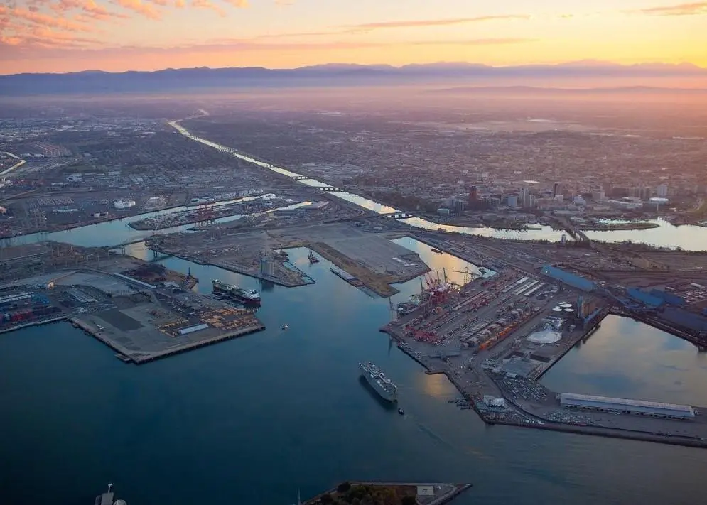 The Port of Long Beach (pictured) is just one of many ports no longer accepting new Hanjin imports or exports. Credit: Port of Long Beach