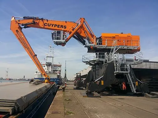 UK first: A 200M Mantsinen crane has been ordered for the Port of Garston Photo: Cooper Specialised Handling