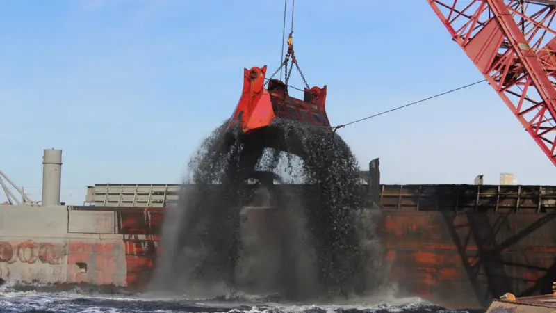Spending on US East Coast port dredging could come under Federal scrutiny. Credit: US Army Corps of Engineers