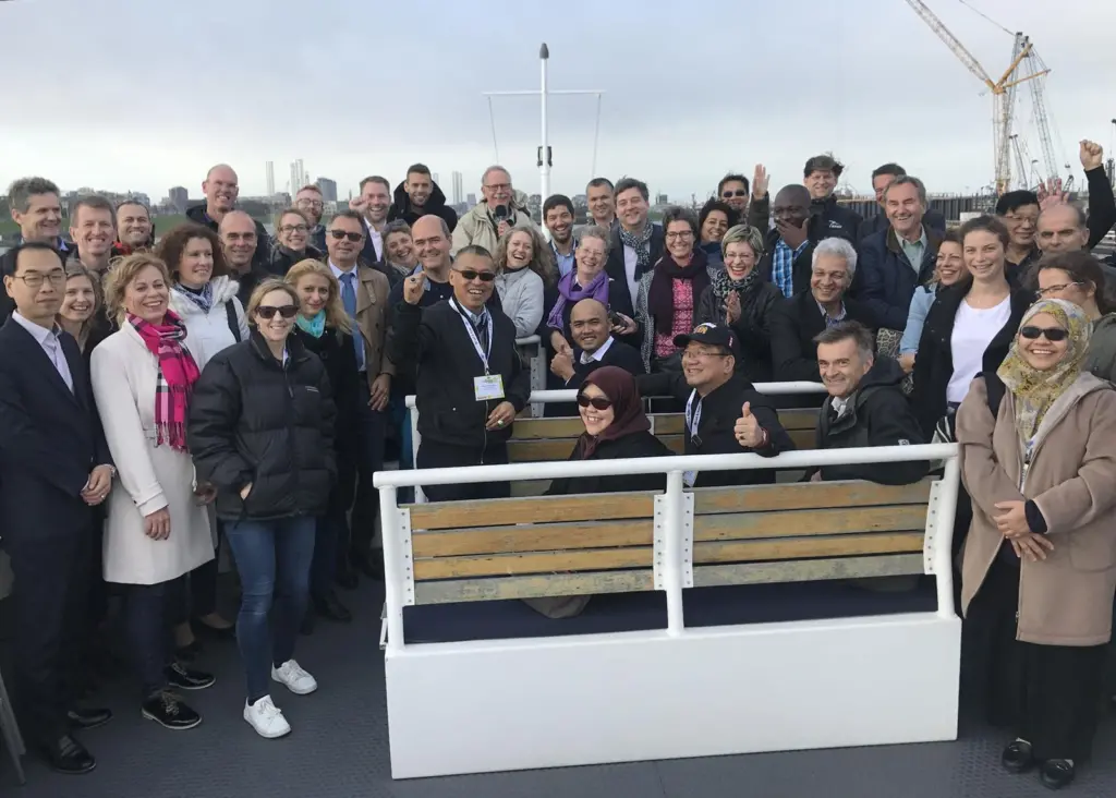 The last day saw delegates treated to a tour of the new sea lock being constructed at Ijmuiden