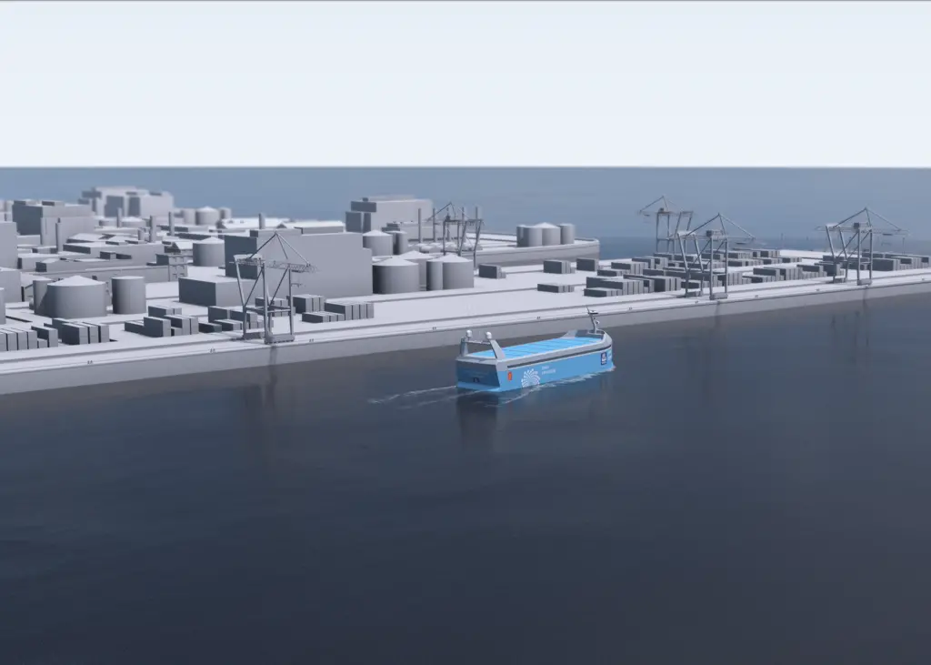 Caption: Auto call: ports need to be ready for autonomous ships, like the Yara Birkeland. Credit: Kongsberg/Ørnulf Rødseth