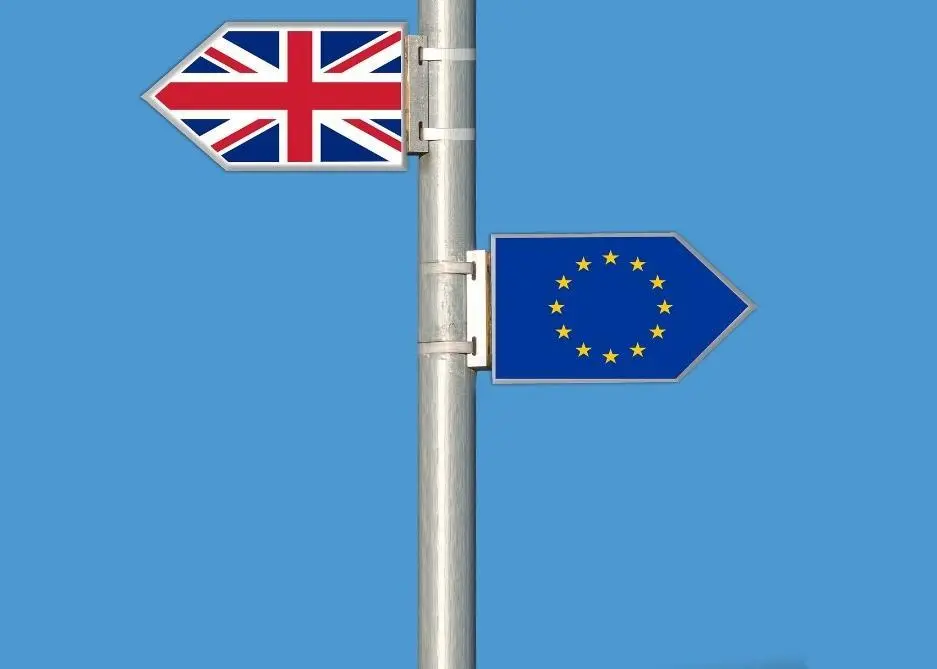 UK and EU flags