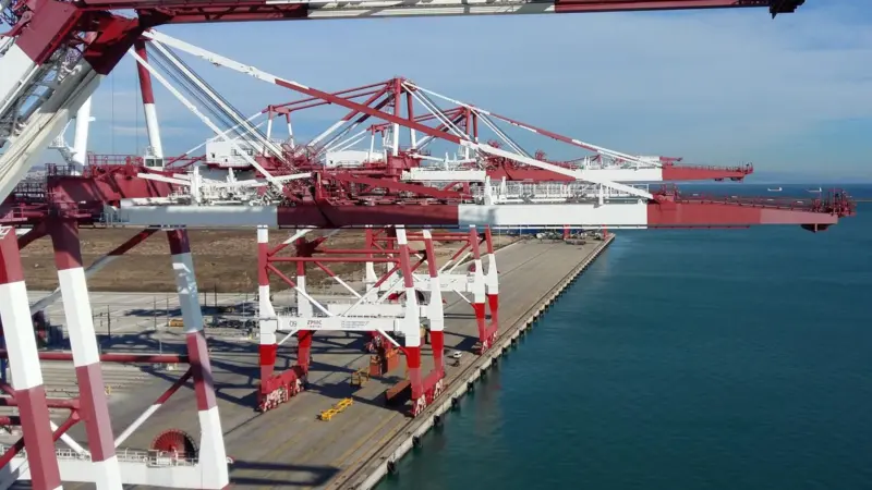 The port’s Hutchison Ports BEST terminal has increased the height of three ship-to-shore (STS) gantry cranes