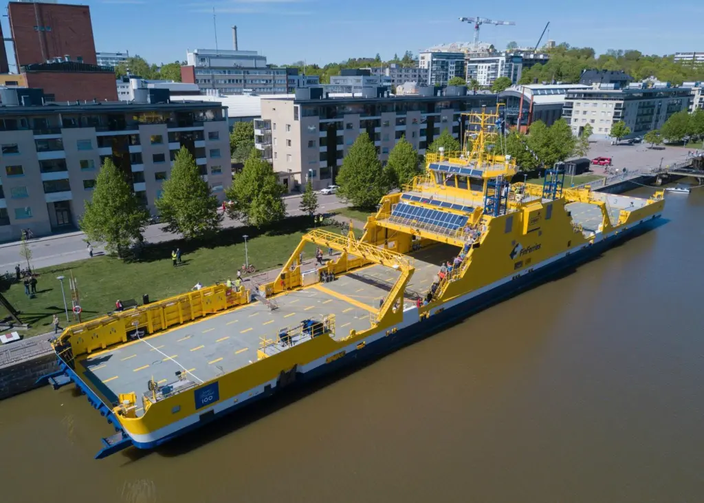 Elektra diesel-electric roll-on roll-off passenger/car ferry is owned by FinFerries Photo: FinFerries