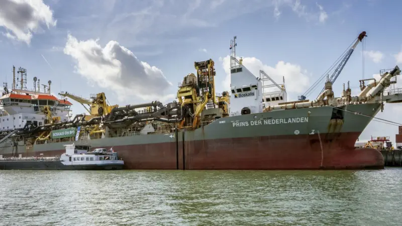 'Prins der Nederlanden' will be powered by a 30% biofuel blend on the Borssele offshore windfarm project Photo: Boskalis